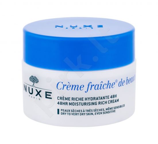 NUXE Creme Fraiche de Beauté, 48HR Moisturising Rich Cream, dieninis kremas moterims, 50ml