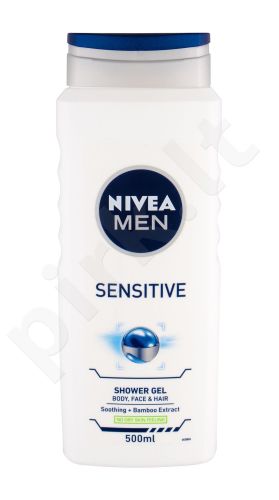 Nivea Men Sensitive, dušo želė vyrams, 500ml