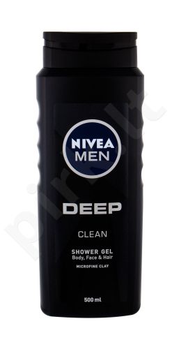 Nivea Men Deep, Clean, dušo želė vyrams, 500ml