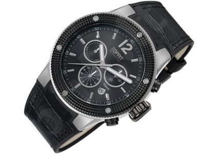 Esprit EL101281F01 Anteros Black vyriškas laikrodis-chronometras