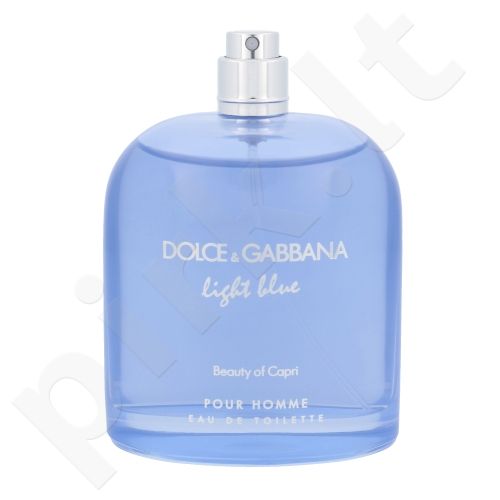 Dolce&Gabbana Light Blue Beauty of Capri Pour Homme, tualetinis vanduo vyrams, 125ml, (Testeris)