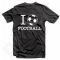 Marškinėliai "I love football"