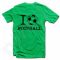 Marškinėliai "I love football"