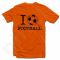 Marškinėliai "I love football"