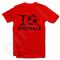 Marškinėliai "I love football"