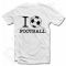Marškinėliai "I love football"