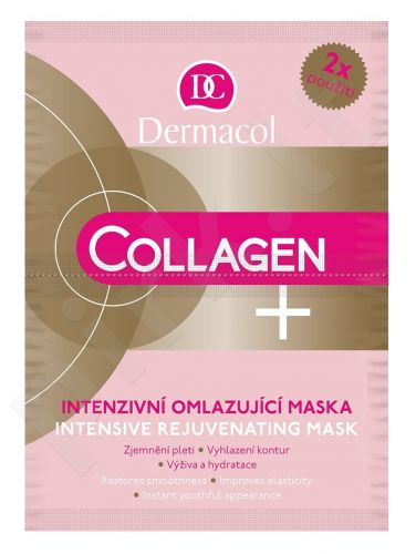 Dermacol Collagen+, veido kaukė moterims, 2x8g