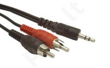 Kabelis Gembird audio JACK 3,5mm M / 2x RCA (CINCH) M 5M