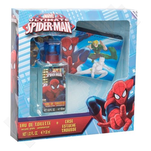 Marvel Ultimate Spiderman, rinkinys tualetinis vanduo vaikams, (EDT 30 ml + pencil box)