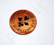 Dalintojo žetonas rudas 6mm storio