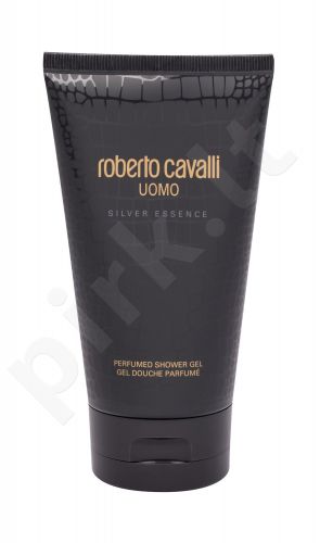 Roberto Cavalli Uomo, Silver Essence, dušo želė vyrams, 150ml