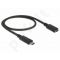 Delock prailginimo kabelis USB Typ-C Extension male-female; 1,0m, black