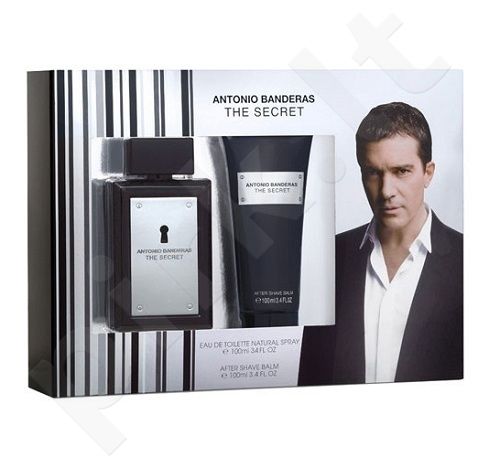 Antonio Banderas The Secret, rinkinys tualetinis vanduo vyrams, (EDT 100ml + 100ml losjonas po skutimosi)