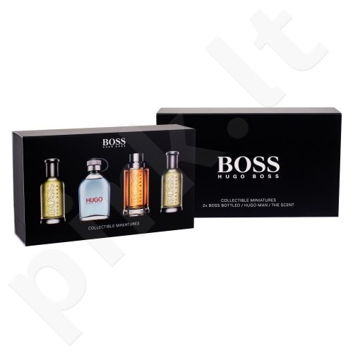 HUGO BOSS Mini Set 1, rinkinys tualetinis vanduo vyrams, (EDT Boss Bottled 2x 5 ml + EDT Hugo Man 5 ml + EDT The Scent 5 ml)