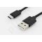 Cable USB 2.0 HighSpeed Type USB C/A M/M black 3m