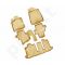 Guminiai kilimėliai 3D NISSAN Pathfinder 2014-> 5 pcs. /L50053B /beige