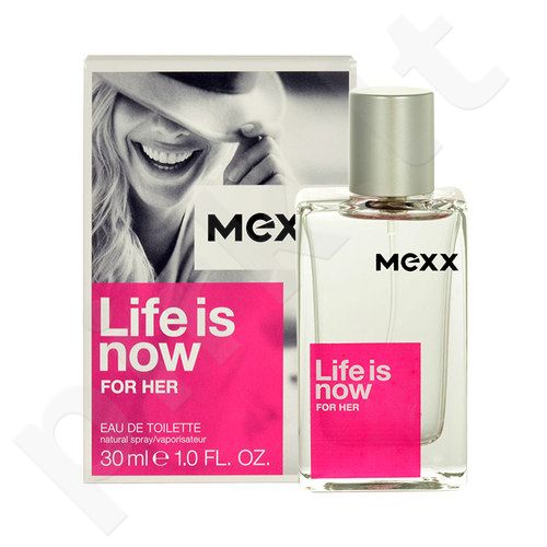 Mexx Life Is Now For Her, tualetinis vanduo moterims, 50ml
