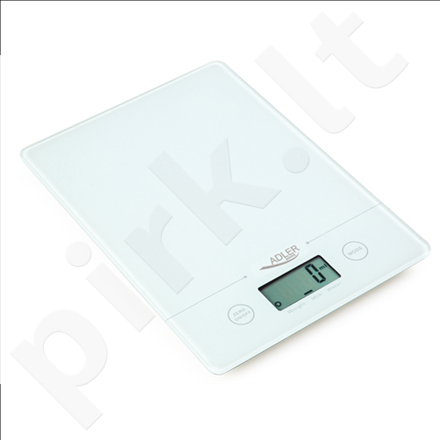 Adler AD 3138 Kitchen scales, Capacity 5 kg , Big LCD Display, Auto-zero/Auto-off, Red