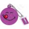 Atmintukas Emtec 8GB USB2.0 ''Yum Yum'' Smiley World Violetinis