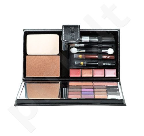 Makeup Trading Glamour Mirror Case rinkinys moterims, (11,5g  akių šešėliai + 3g skaistalaier + 2g lūpdažis + 7g kompaktinė pudra + 3,5ml blakstienų tušas + 0,5g akių kontūrų priemonė+ 0,5g Lip Liner)