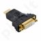 4World Adapteris HDMI [M] > DVI-D [F] (24+1), juodas