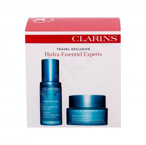 Clarins Bi-Phase, Hydra-Essentiel, rinkinys veido serumas moterims, (Facial Serum 30 ml + Day Care 50 ml)