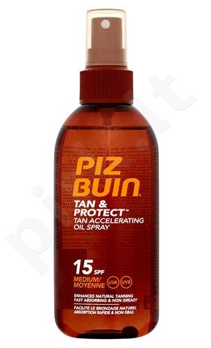 PIZ BUIN Tan & Protect, Tan Accelerating Oil Spray, Sun kūno losjonas moterims, 150ml