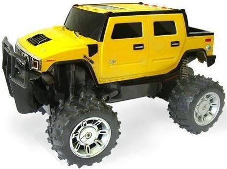 Auto modelis RV Rastar HUMMER H2 SUV geltonas