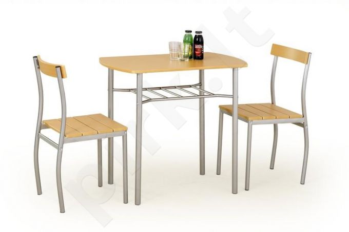 LANCE komplektas: stalas + 2 kėdės