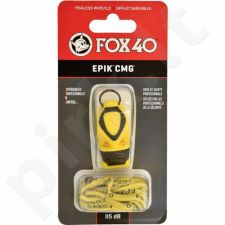 Švilpukas Fox40 EPIK CMG + virvutė geltonas 8803-0208