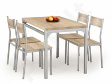 MALCOLM komplektas: stalas + 4 kėdės