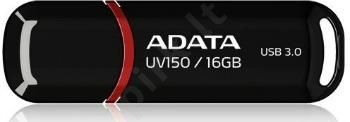 Atmintukas Adata DashDrive UV150 16GB USB3 90/20MBs, Juodas