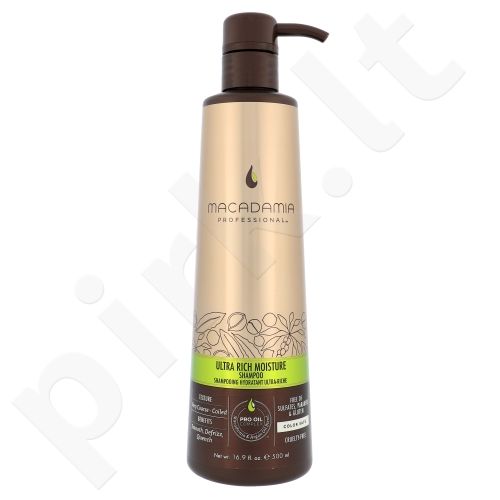 Macadamia Professional Ultra Rich Moisture, šampūnas moterims, 500ml