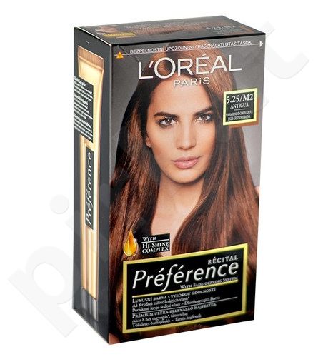 L´Oréal Paris Préférence, Récital, plaukų dažai moterims, 1pc, (5,25-M2 Antigua)