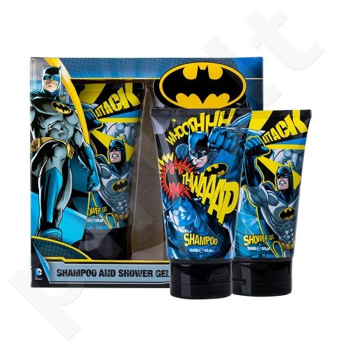 DC Comics Batman, rinkinys dušo želė vaikams, (dušo želė 150 ml + šampūnas 150 ml)