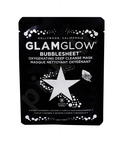 Glam Glow Bubblesheet, veido kaukė moterims, 1pc