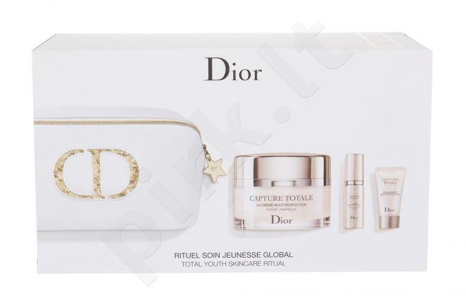 Christian Dior Capture Totale, rinkinys dieninis kremas moterims, (Day Care 60 ml + Skin Multi-Perfection Serum 7 ml + Eye Area Multi-Perfection kremas 5 ml + kosmetika krepšys)