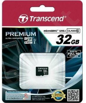 Atminties kortelė Transcend microSDHC 32GB UHS1