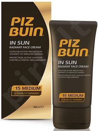 PIZ BUIN In Sun, SPF15, veido apsauga nuo saulės moterims ir vyrams, 40ml