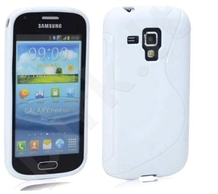 Samsung Galaxy Trend dėklas SILICON Forever baltas