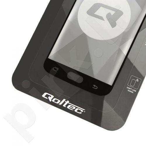 Qoltec Grūdintas stiklas Ekrano apsauga iPhone XR Black 6D Full Covered