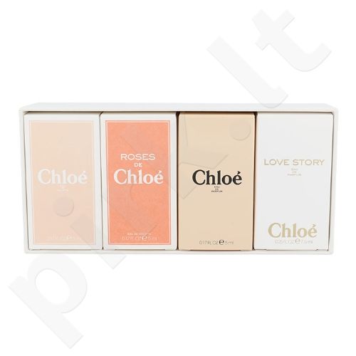 Chloe Mini Set 1, rinkinys kvapusis vanduo moterims, (EDP Chloe 5 ml + EDT Chloe (2015) 5 ml + EDT Roses de Chloe 5 ml + EDP Love Story 7,5 ml)