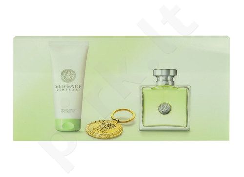 Versace Versense, rinkinys tualetinis vanduo moterims, (EDT 100ml + 100ml kūno losjonas + raktų pakabukas)