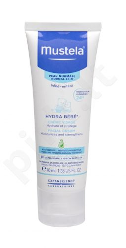 Mustela Hydra Bébé, Facial Cream, dieninis kremas vaikams, 40ml