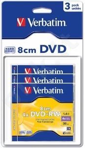mini DVD+RW Verbatim [ jewel case 3 | 1.4GB | 4x | blisterpack ]