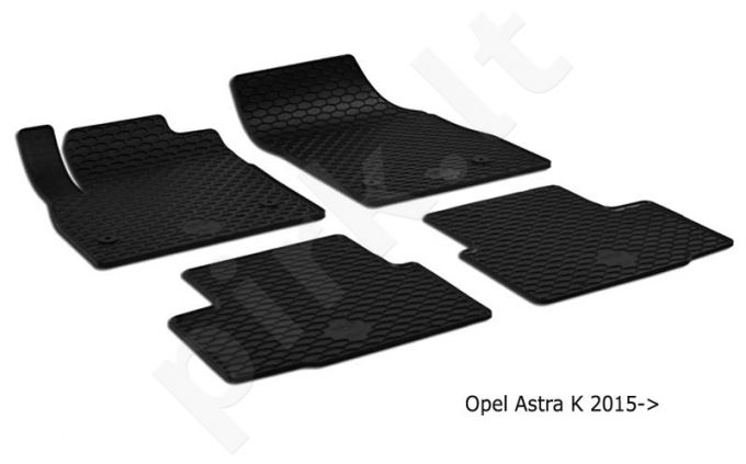Kilimėliai Opel Astra K 2015-> black