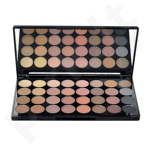 Makeup Revolution London Ultra Eyeshadows Palette, Flawless Matte, akių šešėliai moterims, 16g