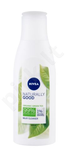 Nivea Naturally Good, Green Tea, prausiamasis pienelis moterims, 200ml