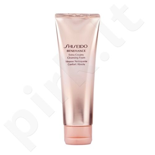 Shiseido Benefiance, Extra Creamy Cleansing Foam, prausimosi putos moterims, 125ml