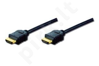 Kabelis Digitus HDMI Highspeed Ethernet Typ A M/M 1m